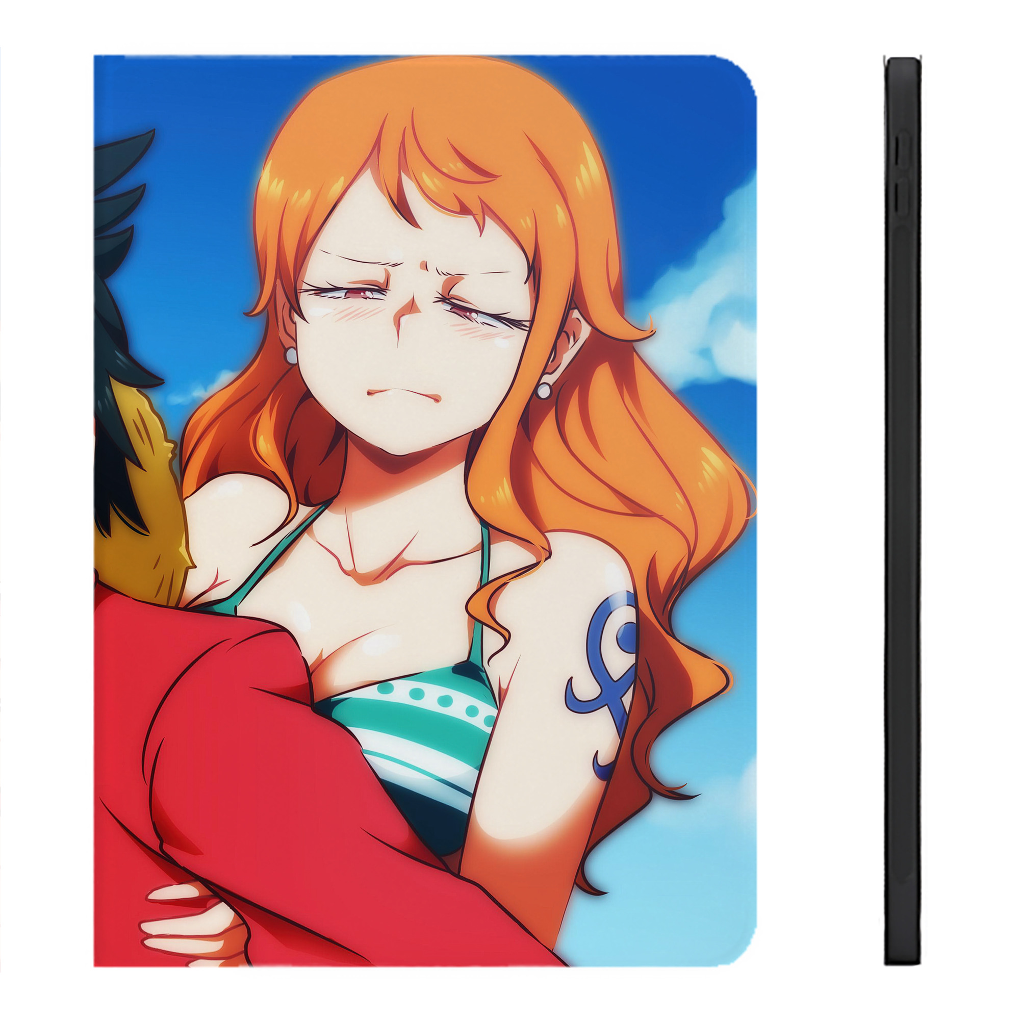 （画像用） ワンピース ONE PIECE IPadケース ペンホルダー付き ブックスタイルデザイン